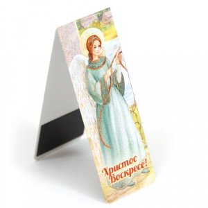 Магнитная закладка "Христос Воскресе. Ангел", 35х95 мм