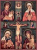 6. Четырехчастная икона БМ 1 (Помощница в родах, Млекопитательнца, Взыграние младенца, Воспитание)_95х128_увел. рамка 001098ид14410